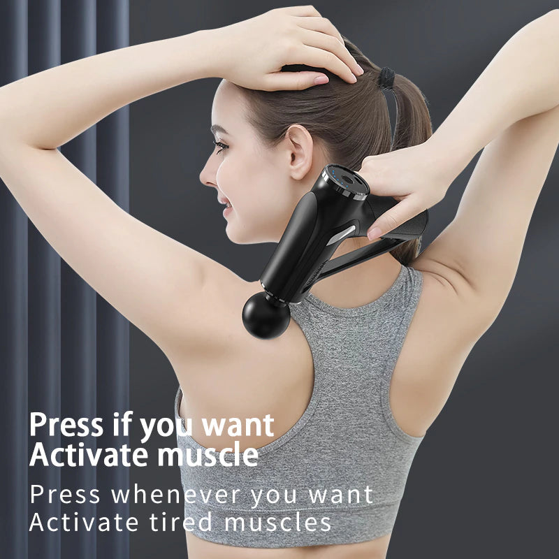 Massage Gun Pro Percussion - têtes interchangeables
